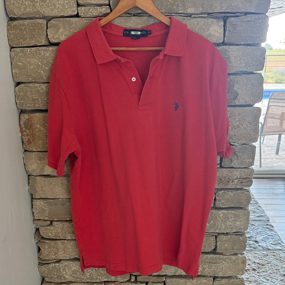 U.S. Polo Assn. Red Polo Shirt